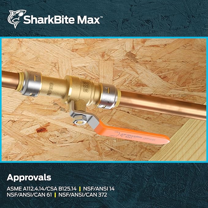 SharkBite Max 3/4 Inch Ball Valve - Image 6