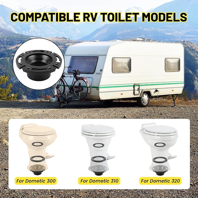 Oyviny RV Toilet Flange and Seal Kit Replacement - Image 3
