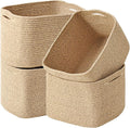ICERZCZ Storage Baskets for Organizing & Shelves, Woven Cotton Rope by ICERZCZ