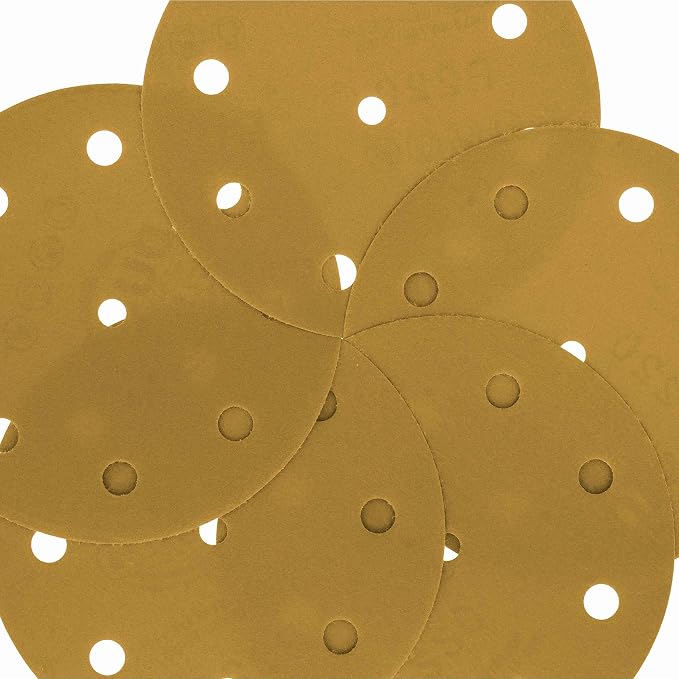 Dura-Gold Premium 5" Gold Sanding Discs - Image 3