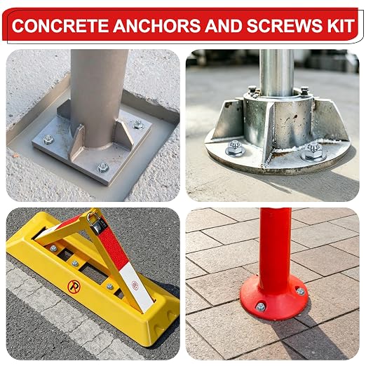 5/8 x 4-1/2 inch Wedge Anchors, Galvanized Concrete Anchors, Concrete Wall - Image 7