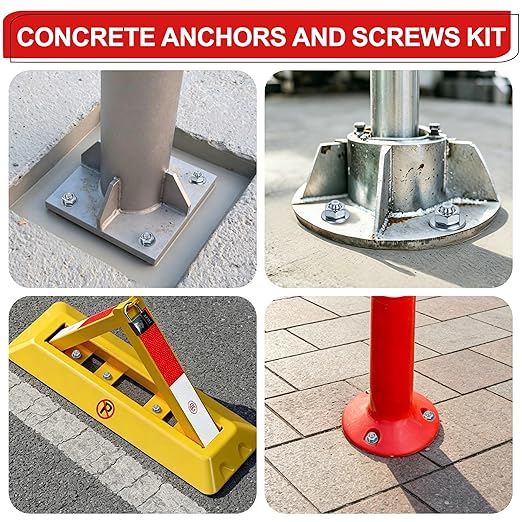 1/2 x 5-1/2 inch Wedge Anchors, Galvanized Concrete Anchors, Concrete Wall - Image 7