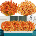 AGIRL Artificial Fall Flowers Fake Mums Outdoor, Faux Plant Porch Decor Home | by AGIRL