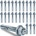 1/2 x 3-3/4 in Wedge Anchors 24 pcs Galvanized Concrete Anchors | Concrete by Unknown
