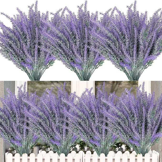 TURNMEON 10 Bundles Artificial Lavender Flowers by TURNMEON