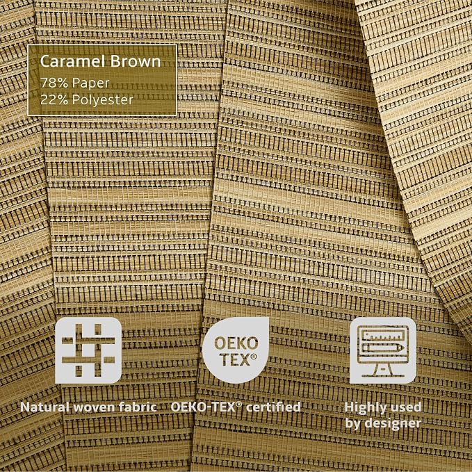 Replacement Fabric Panels for Sliding Glass Door, Fabric Only, Natural Woven - Image 2