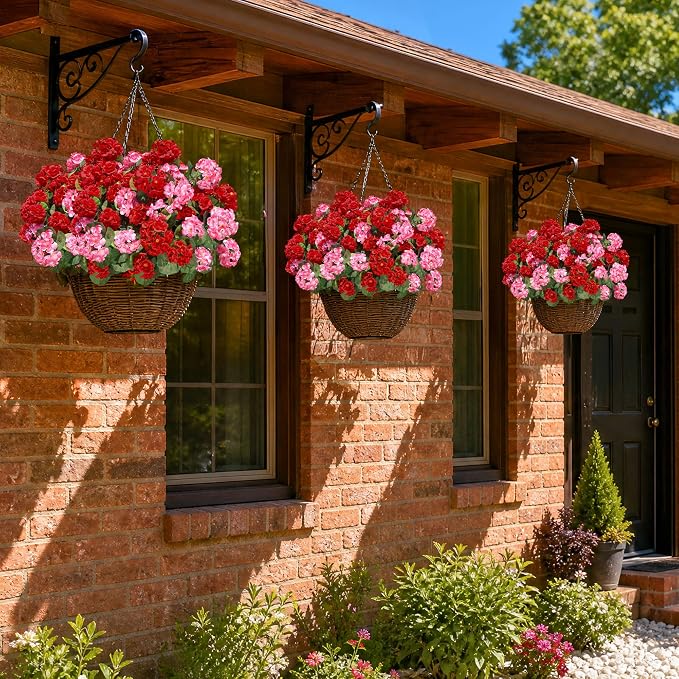 Artificial Geraniums Fake Flowers - Image 8