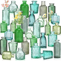 Yaomiao 30 Pcs Glass Bud Vases Centerpieces, Mini Colored Flower Vase by Yaomiao