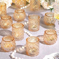 NITIME 12Pcs Assorted Gold Votive Candle Holders, Tea Light Candle Holder by NITIME