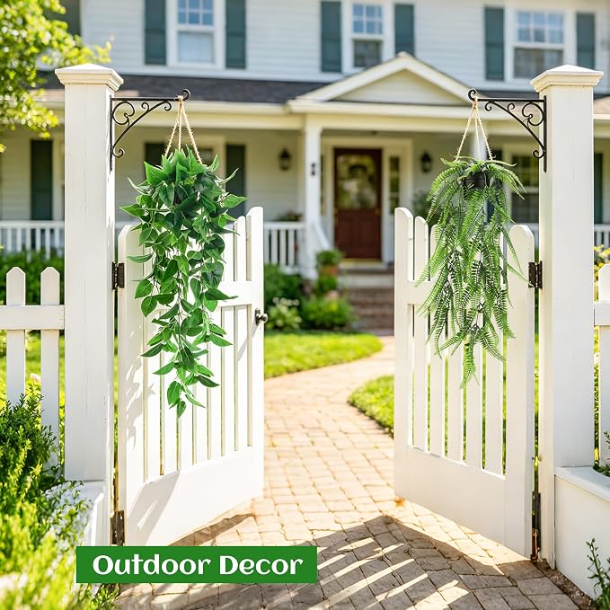 Der Rose 4Pcs Fake Hanging Plants - Image 9