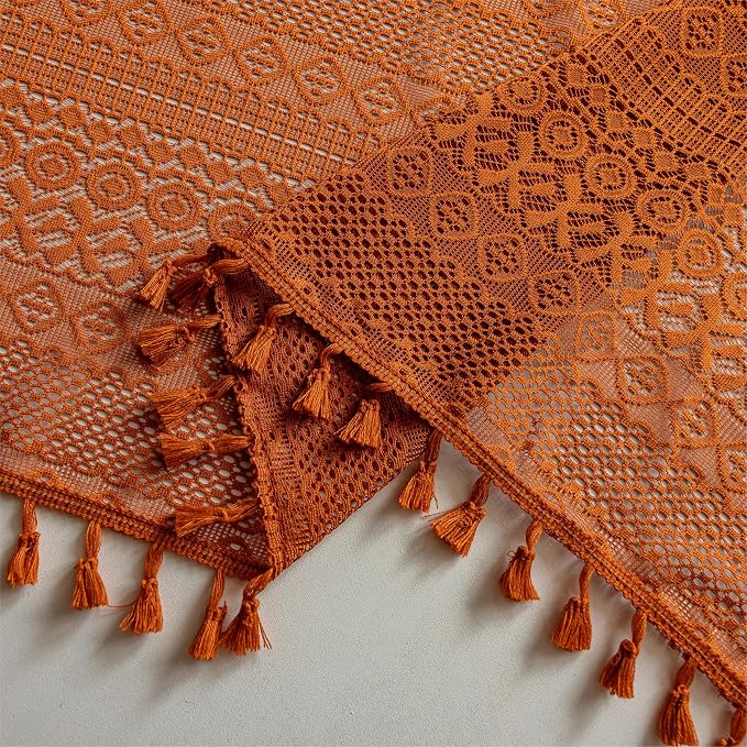 Sutuo Home Boho Lace Curtains 2 Panels - Image 9