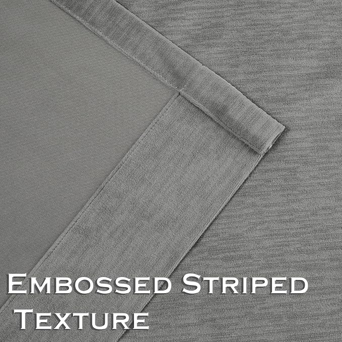Kayne Studio Pewter Gray Velvet Pinch Pleated Back Tab Curtains 84Inch Long | - Image 2