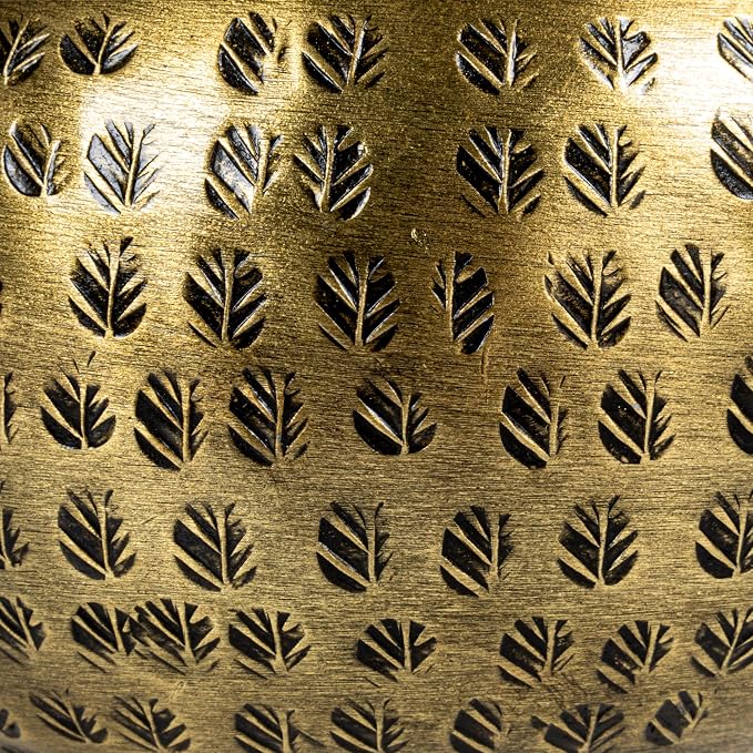 Round Hammered Metal Container - Image 4