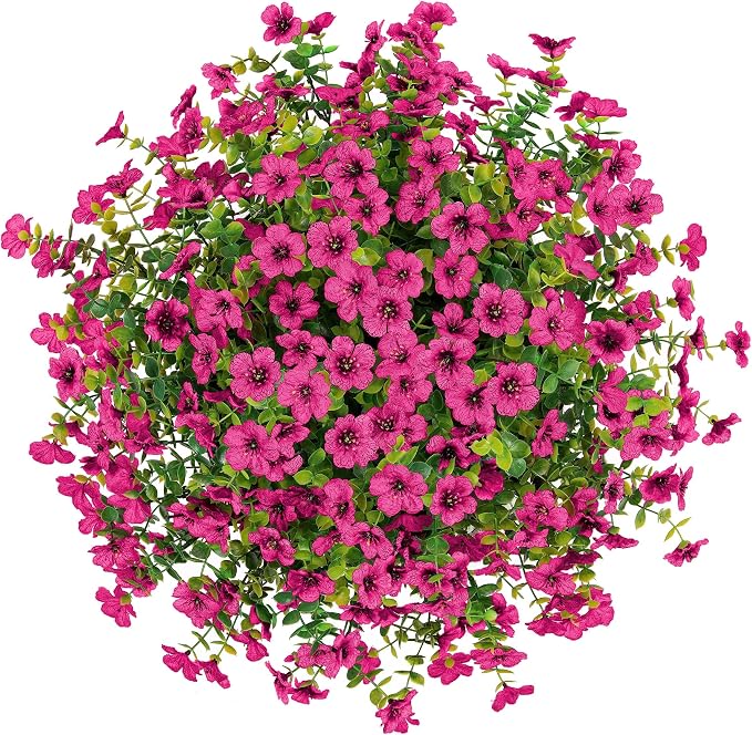 Artificial Fake Hanging Plants Flowers Basket - Image 6