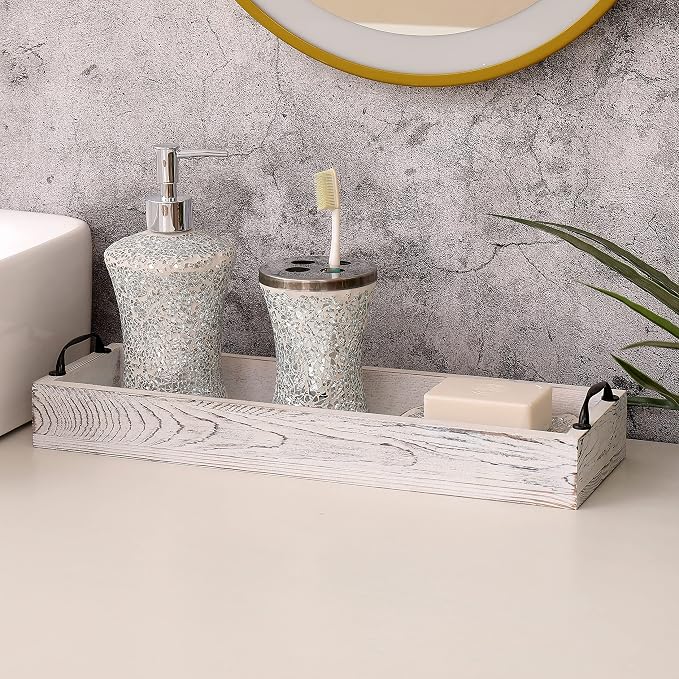 Rustic Wooden Serving Trays Rectangular - Image 5