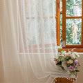Sutuo Home White Boho Lace Curtains 72 Inches Long by SutuoHome