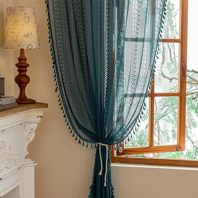 Sutuo Home Boho Curtains 2 Panels - Image 4