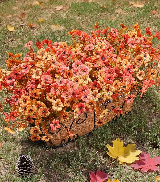 florisso Artificial Fall Flowers Fake Mums - Image 6