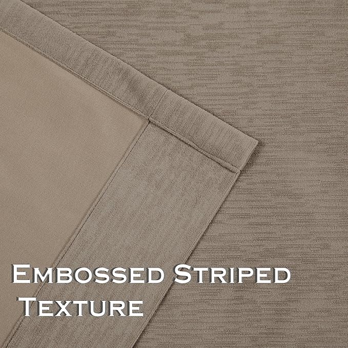 Kayne Studio Mocha Tan Velvet Pinch Pleated Back Tab Curtains 90 Inch Long | - Image 2