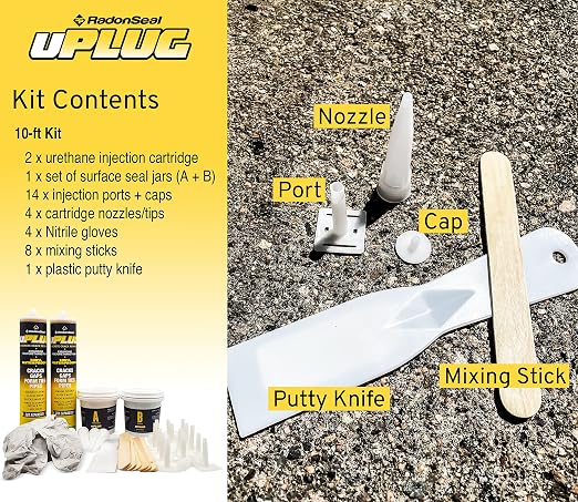 uPlug Concrete Foundation Crack Repair Kit – Polyurethane Crack Injection Foam - Image 7