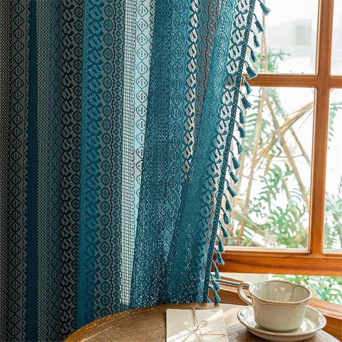 Sutuo Home Boho Curtains 2 Panels - Image 3