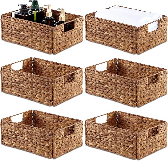 Bluewest Woven Water Hyacinth Storage Baskets by BLUEWEST