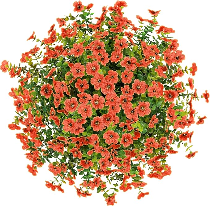 Artificial Fake Fall Hanging Plants Flowers Basket - Image 6