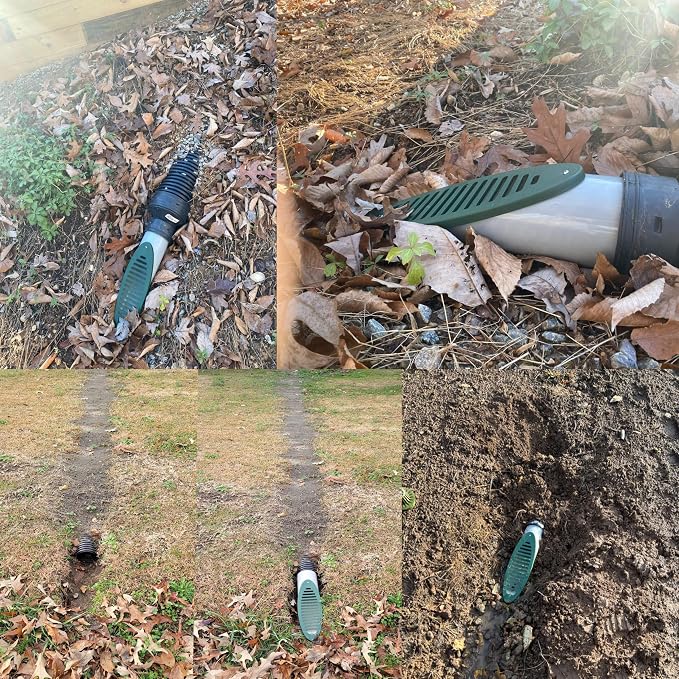 4 Inch Green Angled Drain Grate Yard Drain, Yard Drain Emitter - Image 3